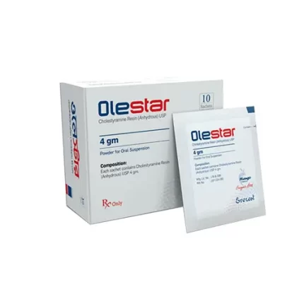 Olestar (Cholestyramine Resin 4gm) Rx