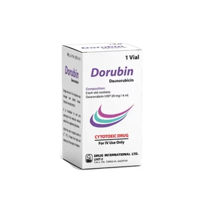 Dorubin (Daunorubicin Hydrochloride 20mg/ 10ml) Rx