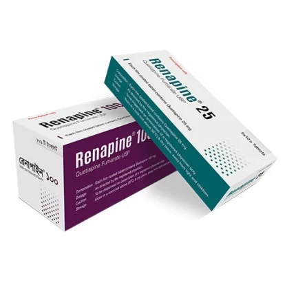 Renapine (QUETIAPINE FUMARATE 100mg / 25mg) Rx